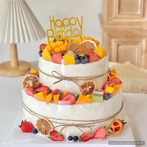 简单网红款生日蛋糕图,甜蜜瞬间，定格美好回忆